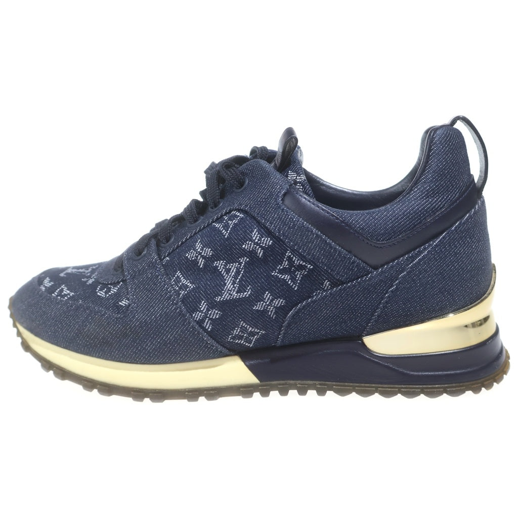 LOUIS VUITTON(ルイヴィトン) モノグラム デニム レースアップ ローカットシューズ スニーカー インディゴ レディース CL1116