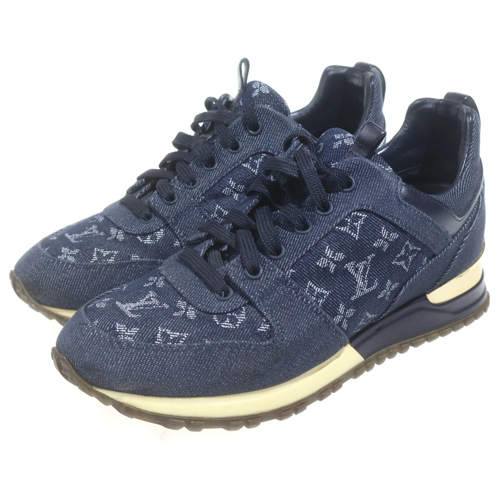 LOUIS VUITTON(ルイヴィトン) モノグラム デニム レースアップ ローカットシューズ スニーカー インディゴ レディース CL1116