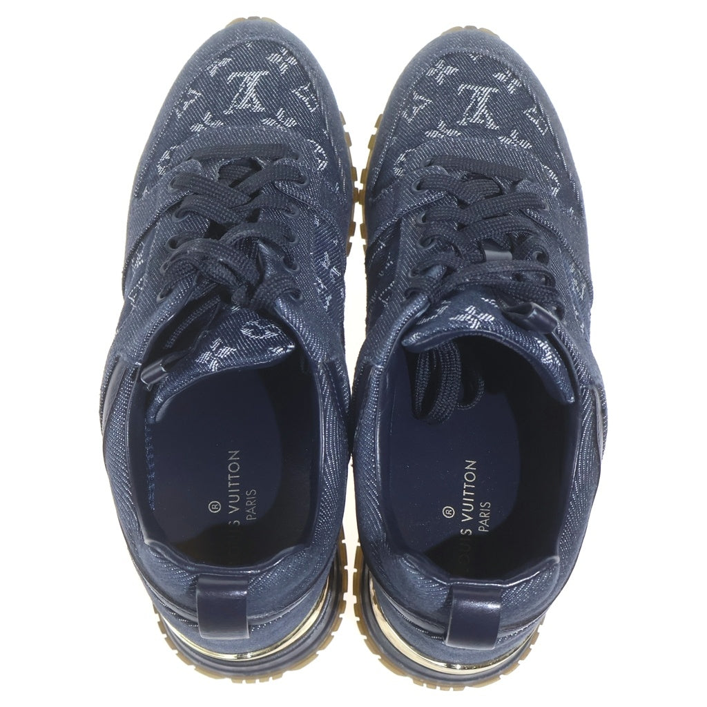 LOUIS VUITTON(ルイヴィトン) モノグラム デニム レースアップ ローカットシューズ スニーカー インディゴ レディース CL1116