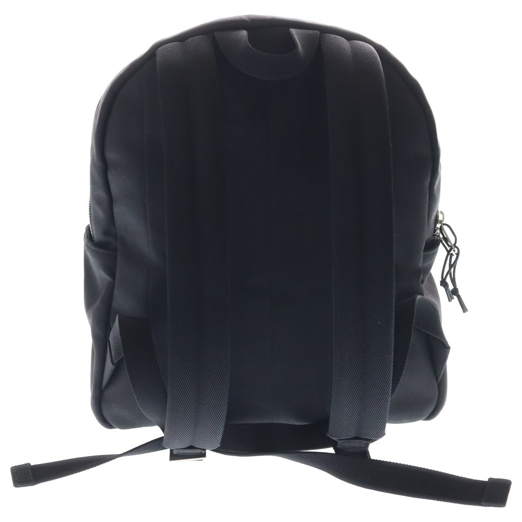 SAINT LAURENT PARIS(サンローランパリ) ヌックス キャンバス レザー バックパック リュックサック シルバー金具 ブラック レディース