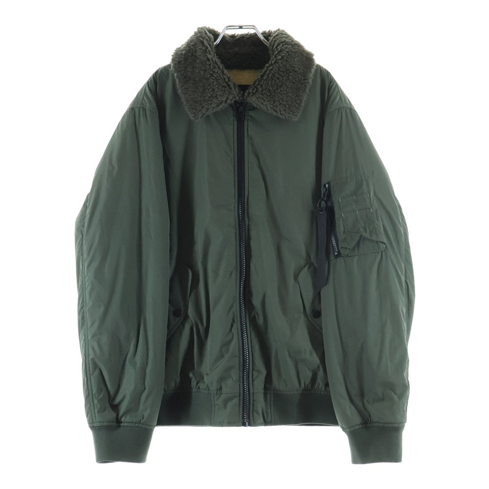 COACH(コーチ) シェルパ ジップアップ フライト ボンバージャケット MA-1 ブルゾン カーキ CW687
