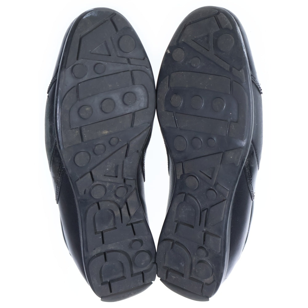 PRADA SPORT(プラダ スポーツ) パテント コンビレザー レースアップ ローカットシューズ スニーカー ブラック レディース