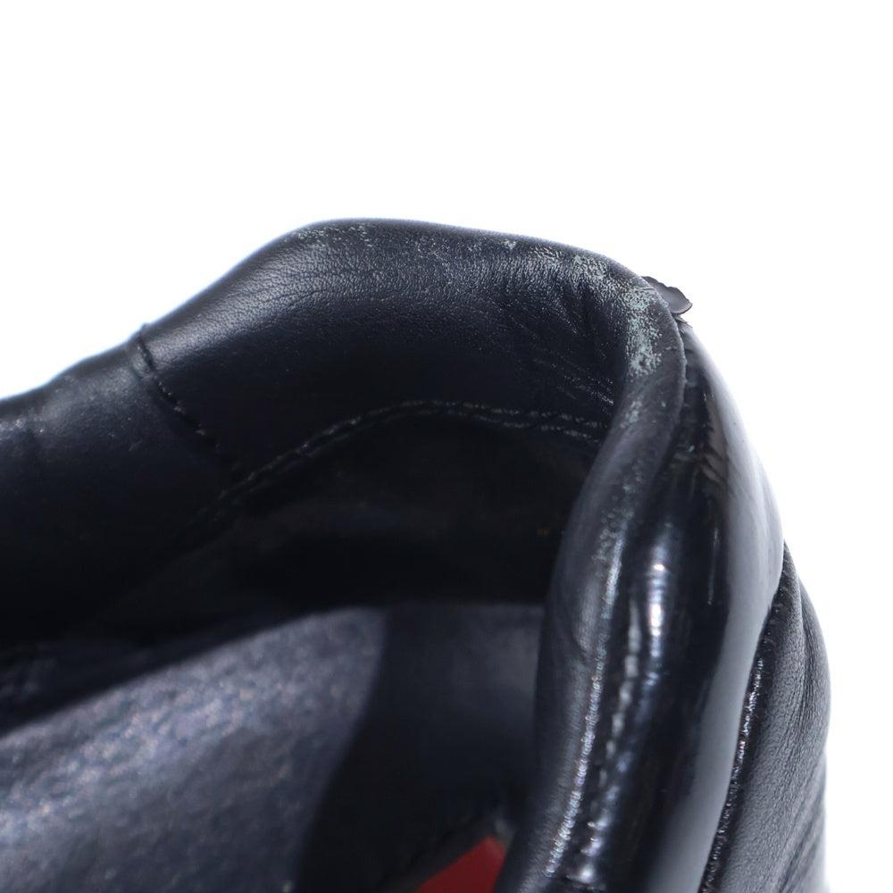 PRADA SPORT(プラダ スポーツ) パテント コンビレザー レースアップ ローカットシューズ スニーカー ブラック レディース