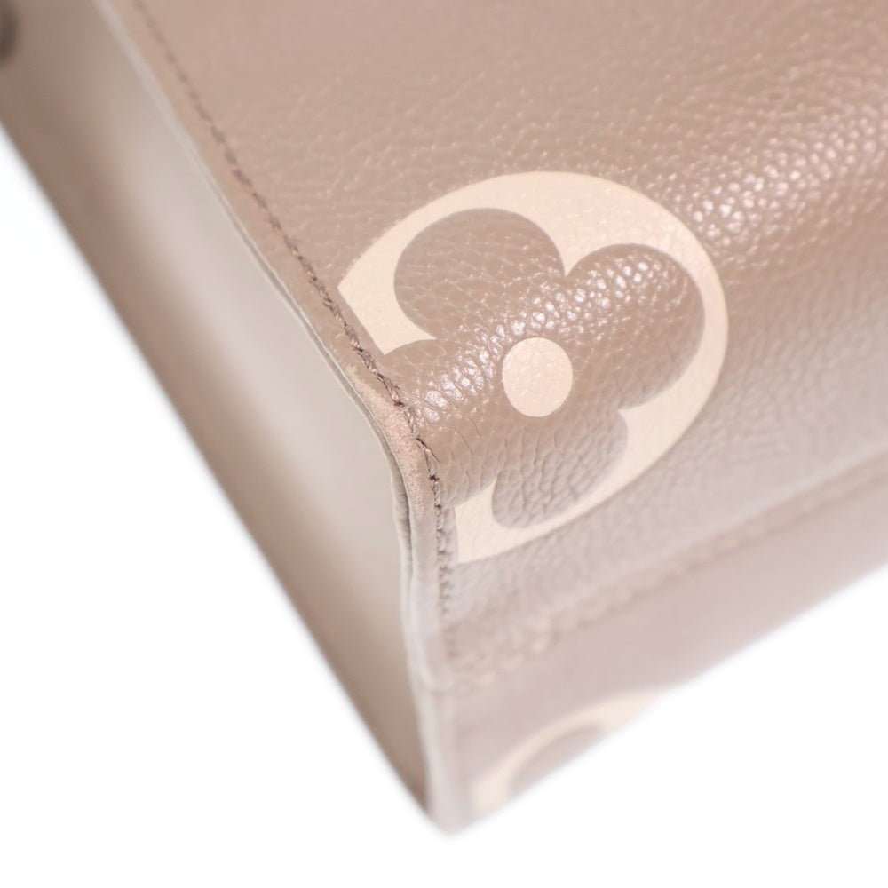 LOUIS VUITTON(ルイヴィトン) モノグラムアンプラント オンザゴーPM 2WAYバッグ ハンドバッグ ショルダーバッグ ベージュ レザー M45779 ゴールド金具 レディース