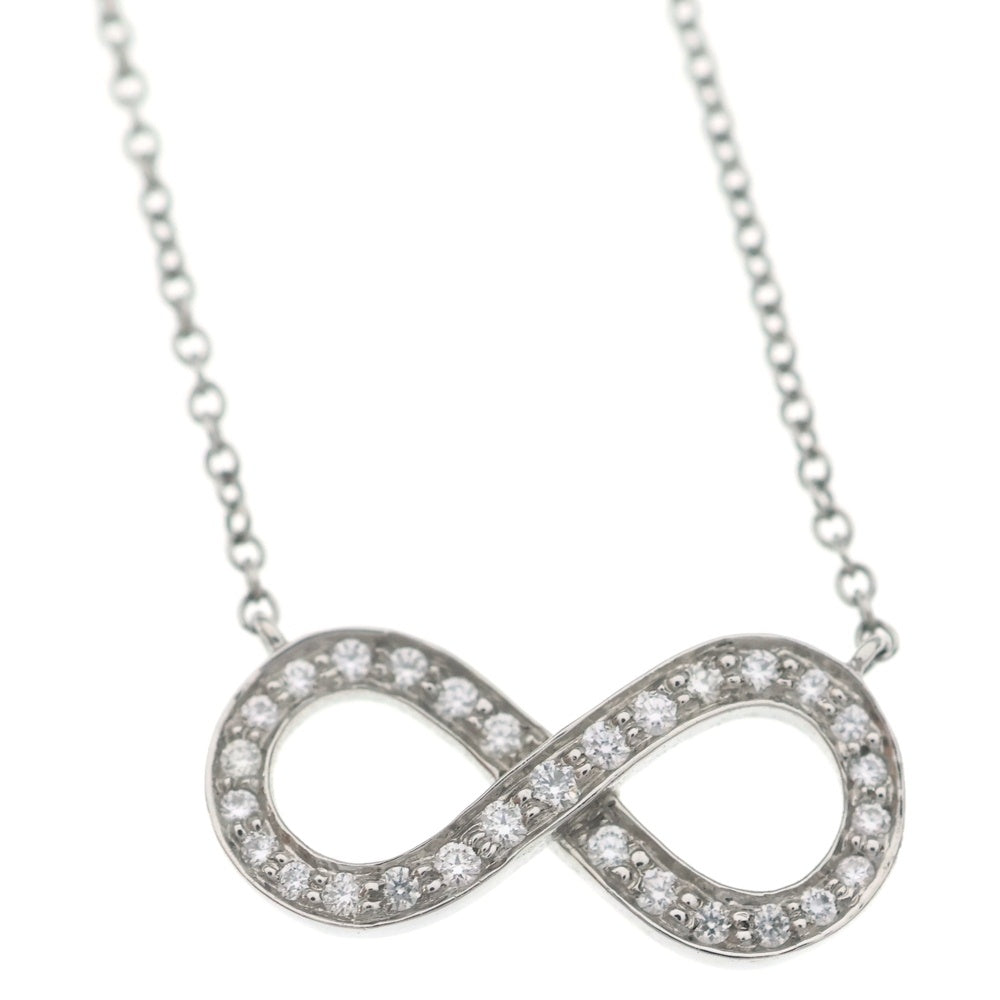 TIFFANY & Co.(ティファニー) インフィニティ ダイヤ ネックレス ペンダント チェーン プラチナ Pt950