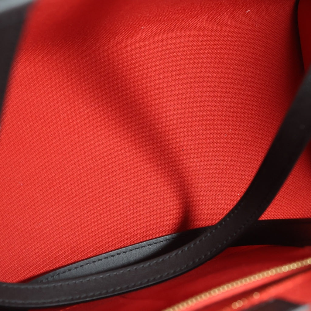 LOUIS VUITTON(ルイヴィトン) モノグラムリバース オンザゴーMM ハンドバッグ トートバッグ ブラウン レザー×PVC M45321 ゴールド金具 レディース