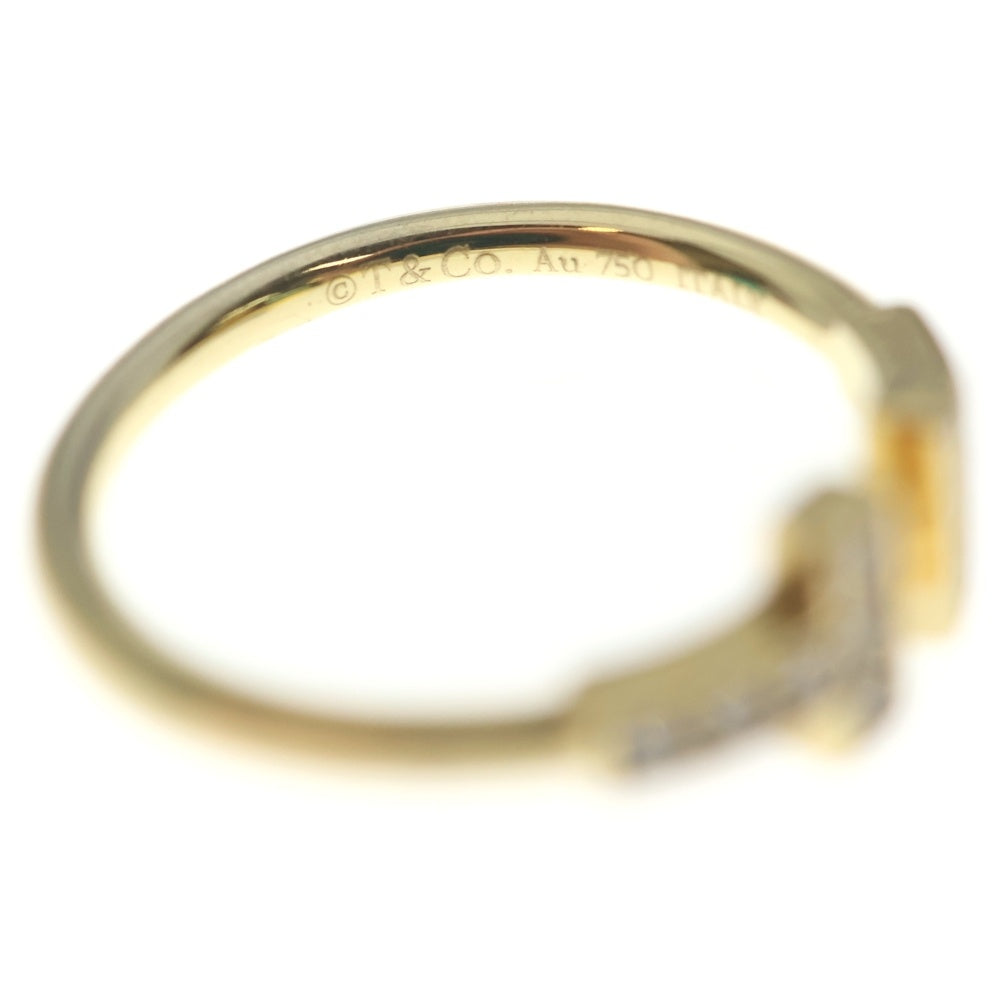TIFFANY & Co.(ティファニー) Au750YG Tワイヤー ダイヤ リング 9号 指輪 ゴールド レディース