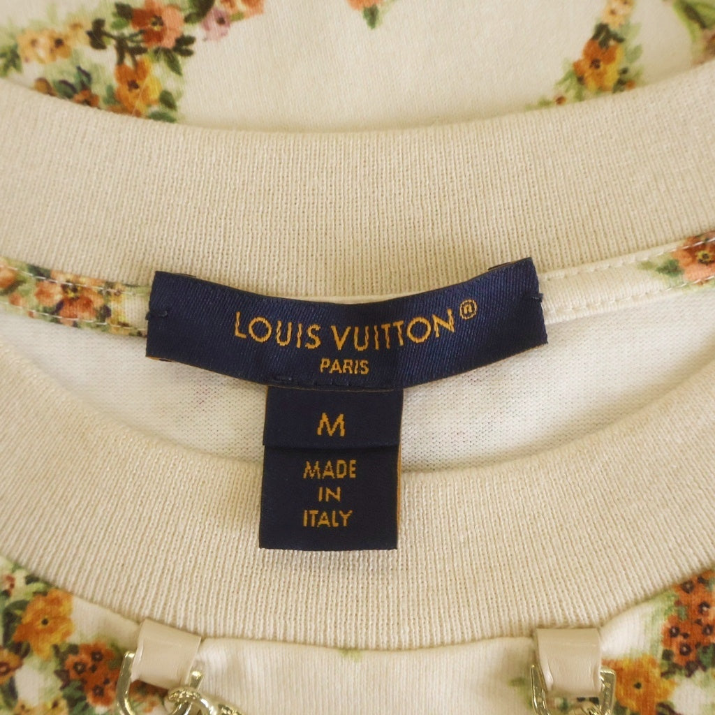 LOUIS VUITTON(ルイヴィトン) 24SS フローラル モノグラム 総柄プリント Tシャツ カットソー アイボリー RW241WW GQD FQTS23 レディース
