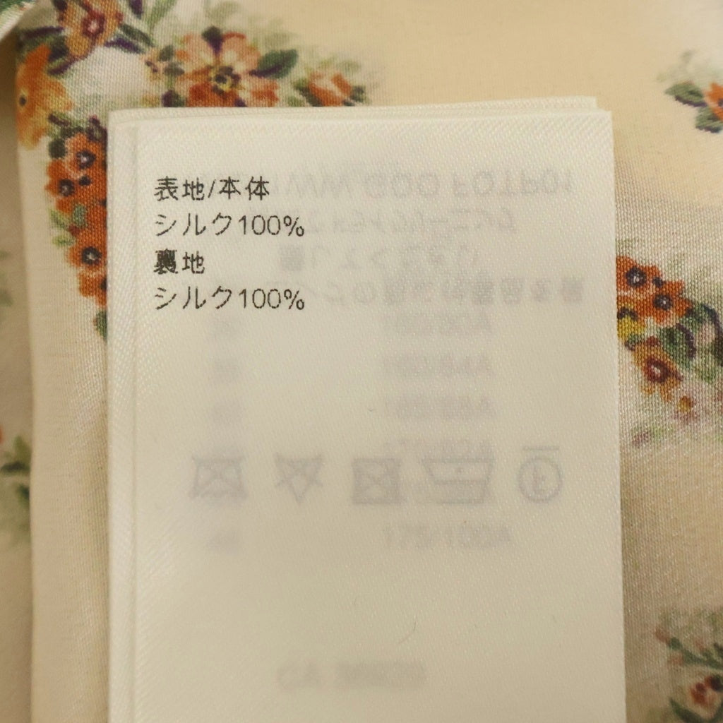 LOUIS VUITTON(ルイヴィトン) 24SS フローラル モノグラム 総柄プリント シルク 長袖シャツ アイボリー RW241WW GQO FQTP01 レディース