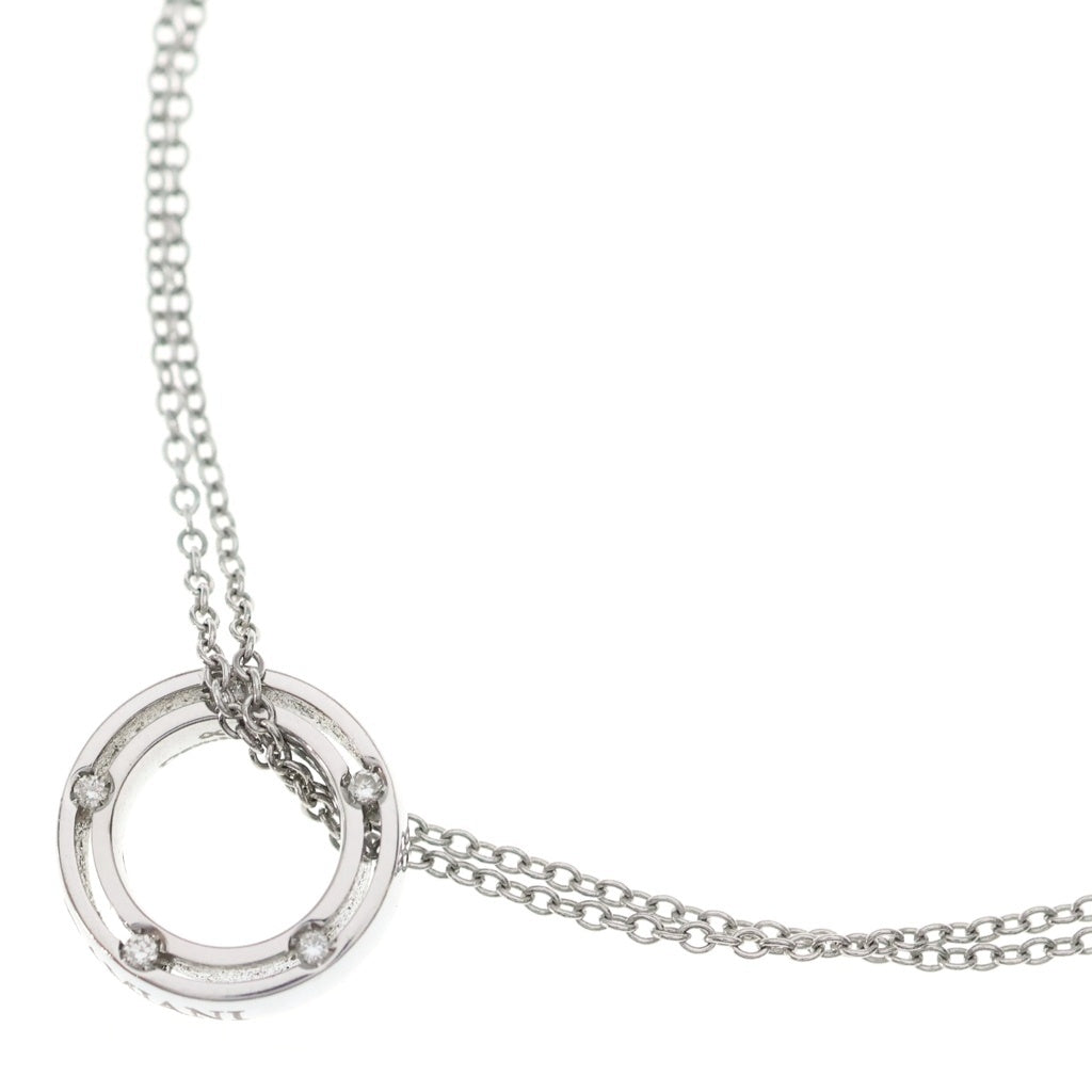 DAMIANI(ダミアーニ) ダミアーニ Dサイド ネックレス ペンダント ホワイトゴールド チェーン 8.4g