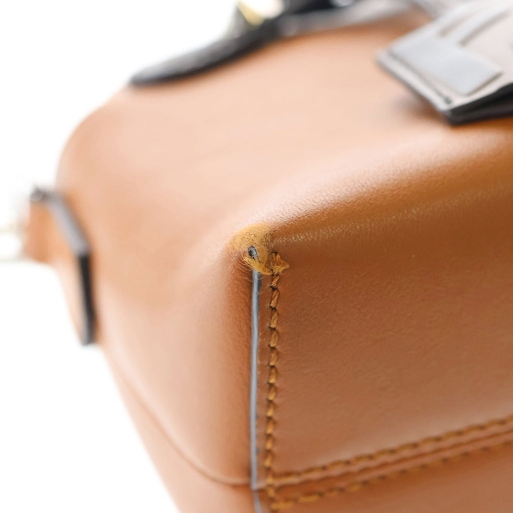 FENDI(フェンディ) バイザウェイ スモール ショルダーバッグ ミニバッグ ブラウン レザー 8BL145 シルバー金具 レディース