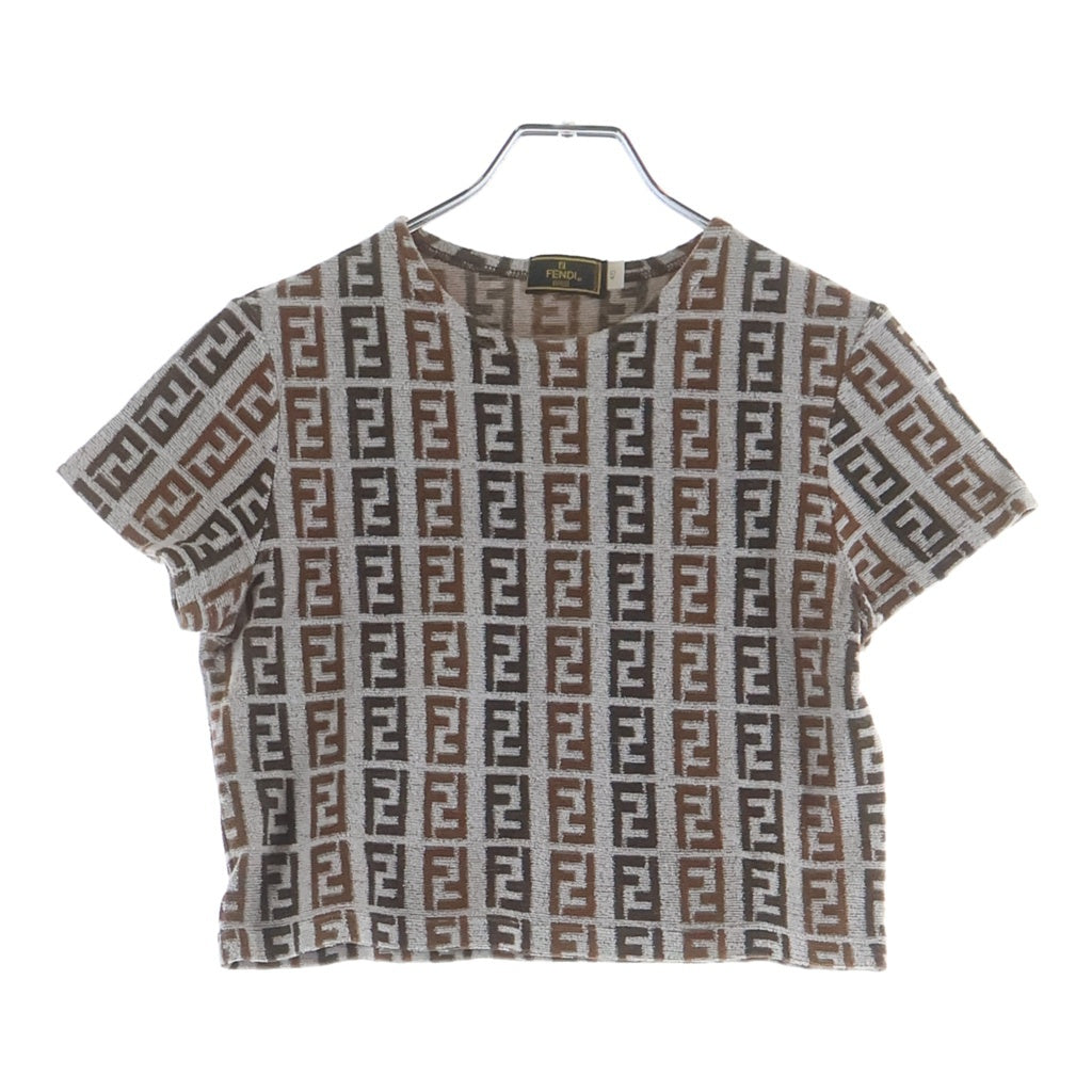 FENDI(フェンディ) パイル半袖Tシャツ ブラウン #40 レディース