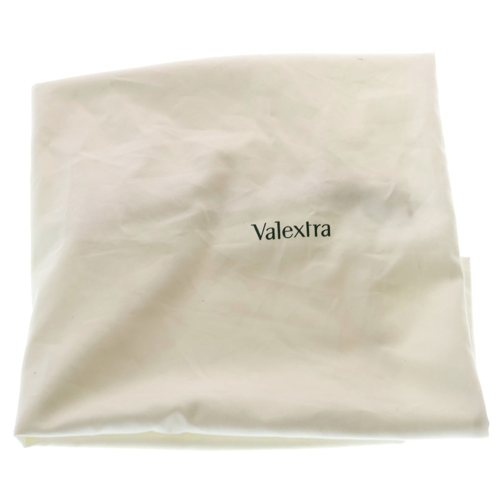 Valextra(ヴァレクストラ) Vライン ホリゾンタル レザー トート ショッピング バッグ グレー レディース