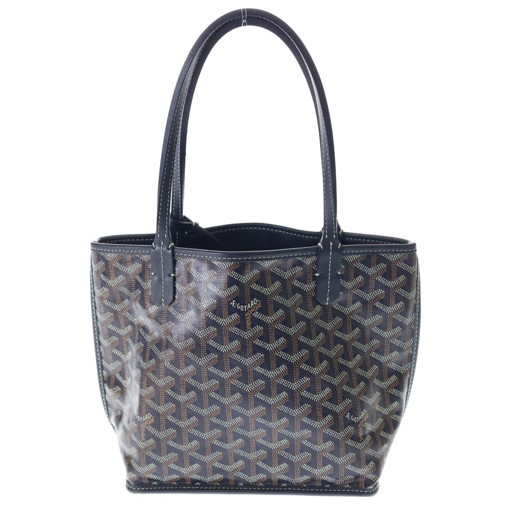 GOYARD(ゴヤール) アンジュミニポーチミニバッグ ハンドバッグ ネイビー PVC レディース