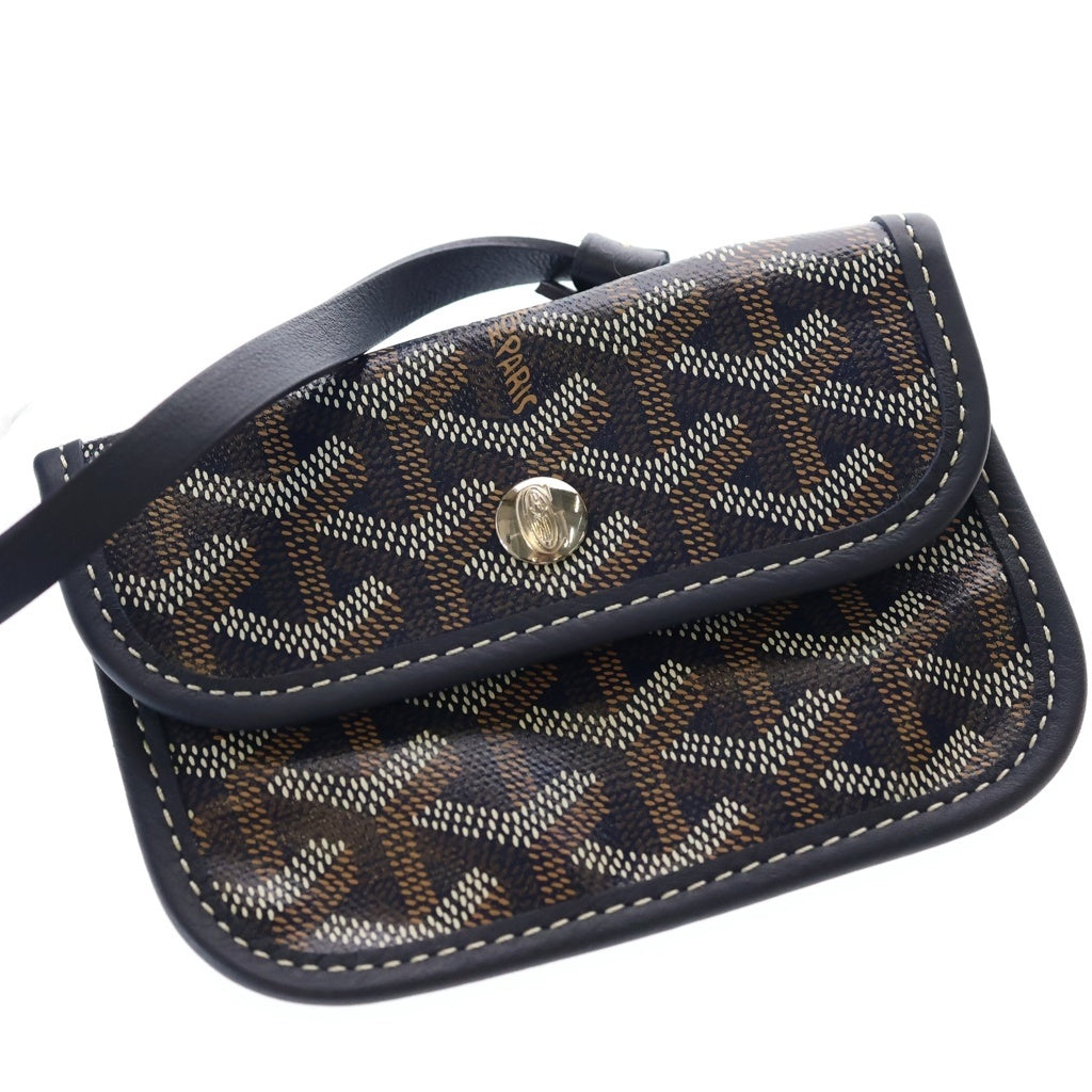 GOYARD(ゴヤール) アンジュミニポーチミニバッグ ハンドバッグ ネイビー PVC レディース