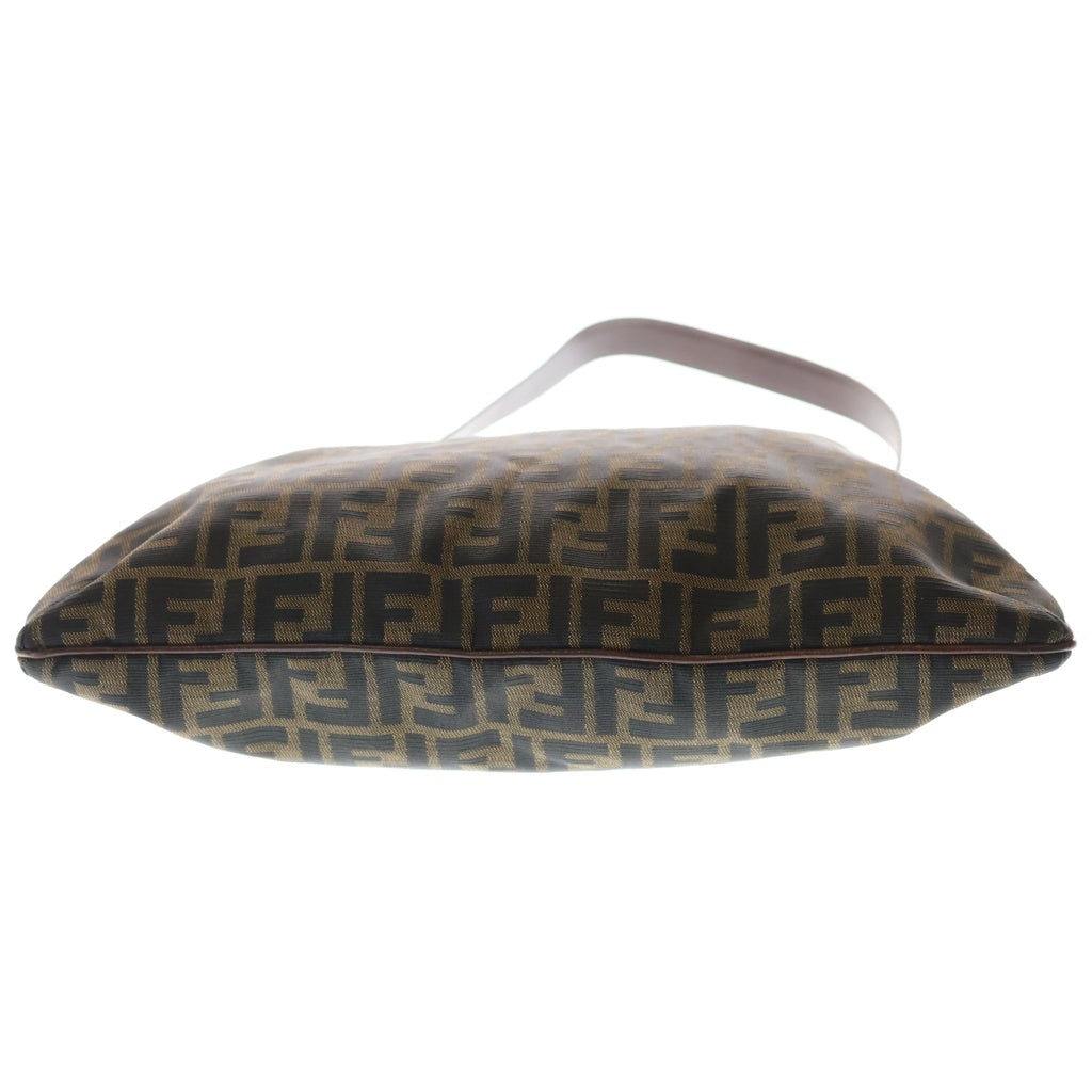 FENDI(フェンディ) ■ズッカ ワンショルダーバッグ ハンドバッグ ブラウン キャンバス×レザー レディース
