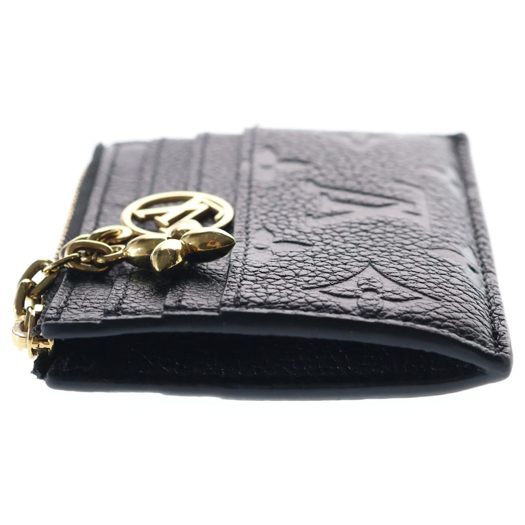 LOUIS VUITTON(ルイヴィトン) モノグラム アンプラント ポルト カルト フローラ レザー カード コイン フラグメントケース ブラック M82639 レディース