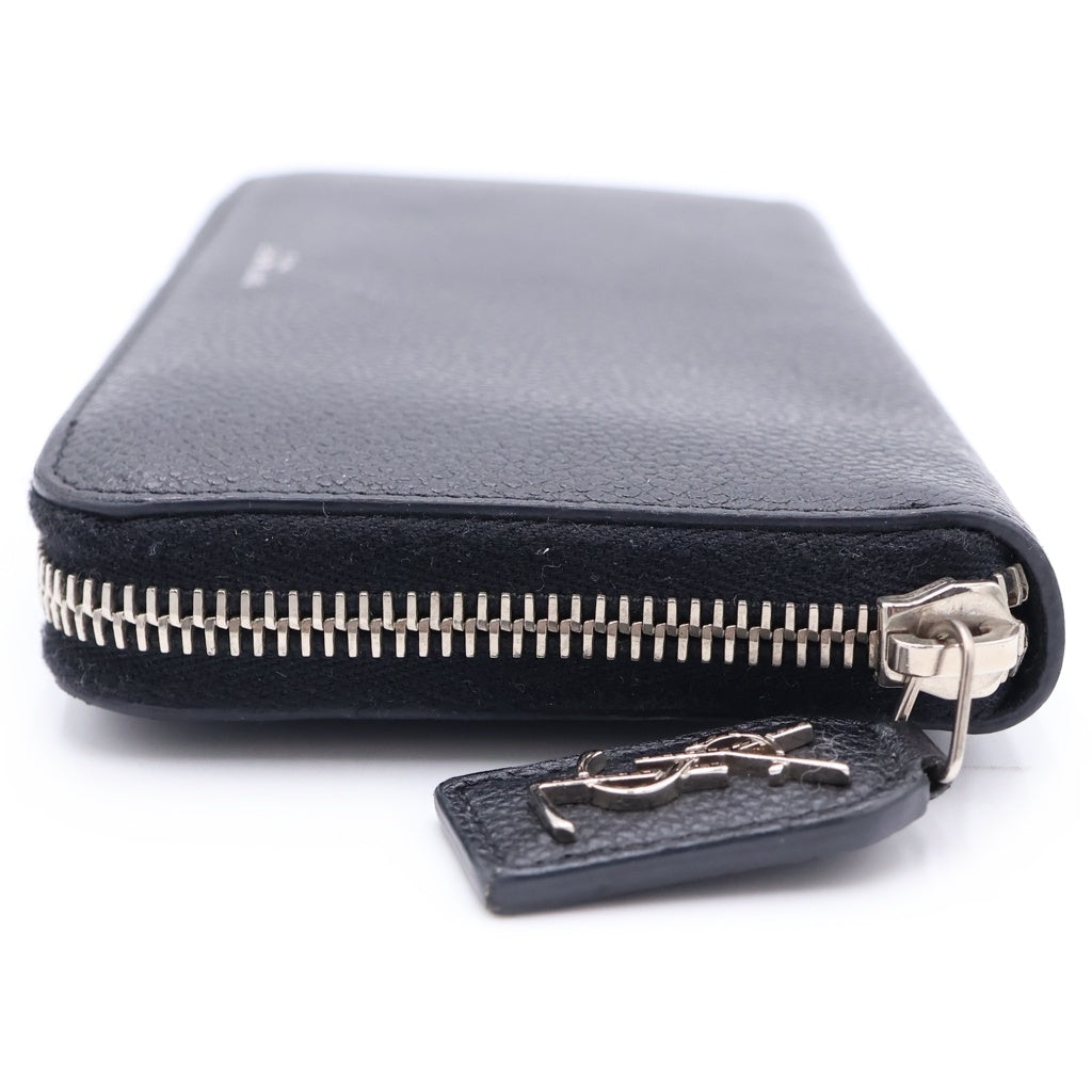 SAINT LAURENT PARIS(サンローランパリ) ラウンドファスナー長財布 ブラック レザー 414680