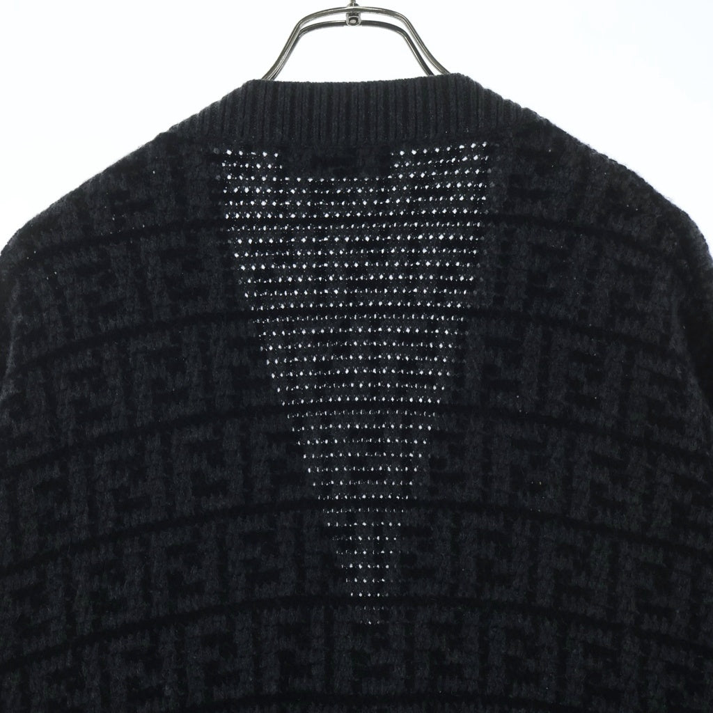 FENDI(フェンディ) ズッカ柄 ニット カーディガン グレー #40 FZC950