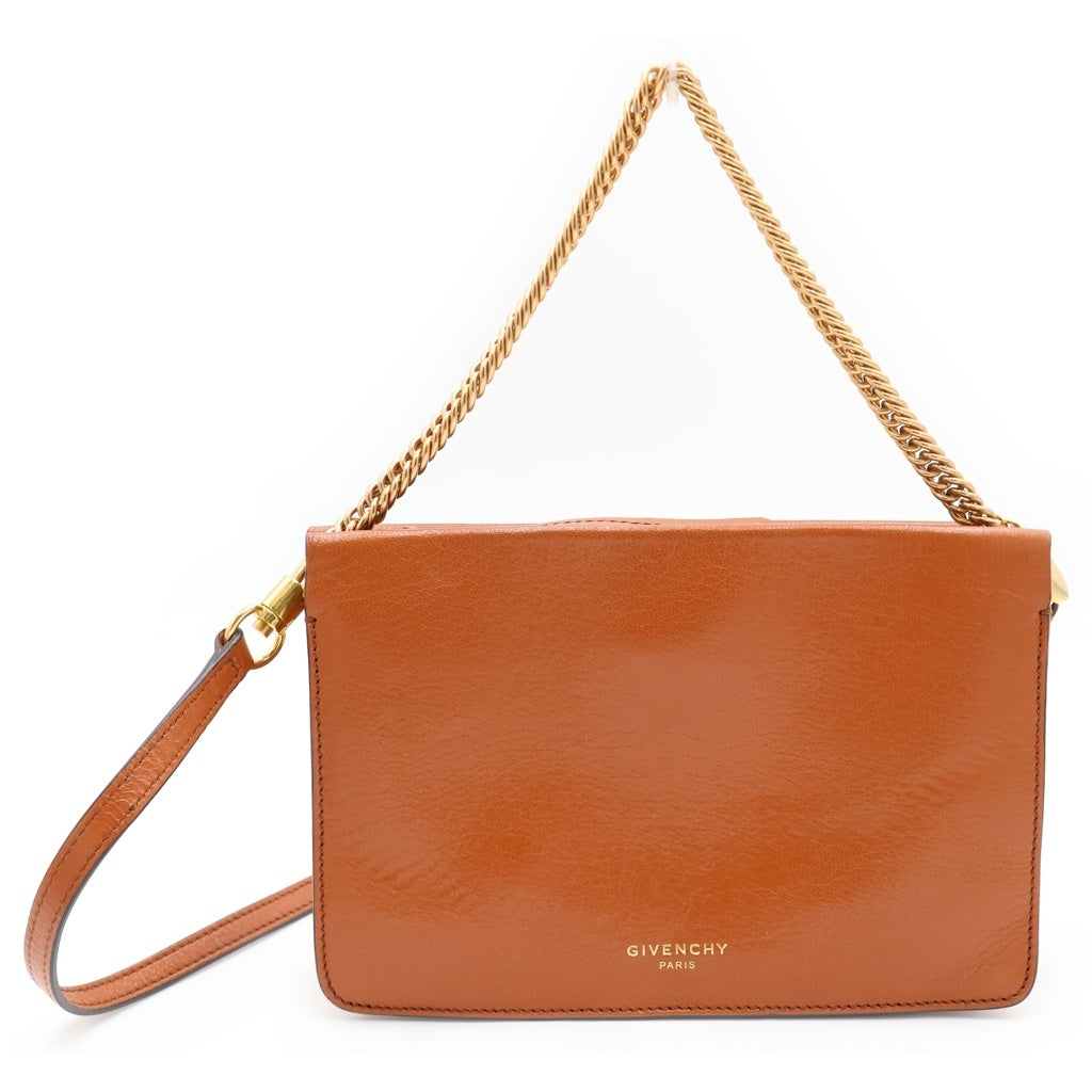 GIVENCHY(ジバンシィ) チェーンショルダーバック ブラウン レザー 2WAY