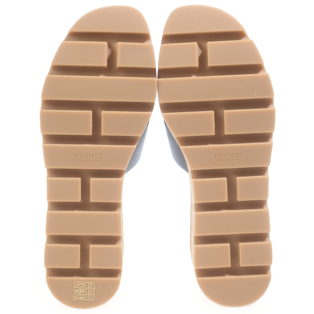 HERMES(エルメス) エズ30 厚底サンダル ブラック レディース