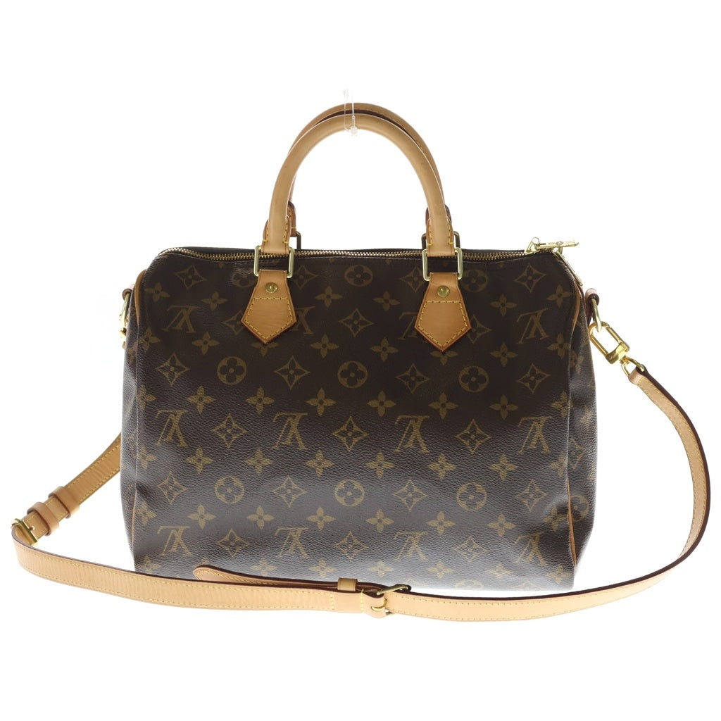 LOUIS VUITTON(ルイヴィトン) モノグラム スピーディバンドリエール30 2WAYバッグ ハンドバッグ ボストンバッグ ショルダーバッグ ブラウン レザー×PVC M41112 ゴールド金具 レディース