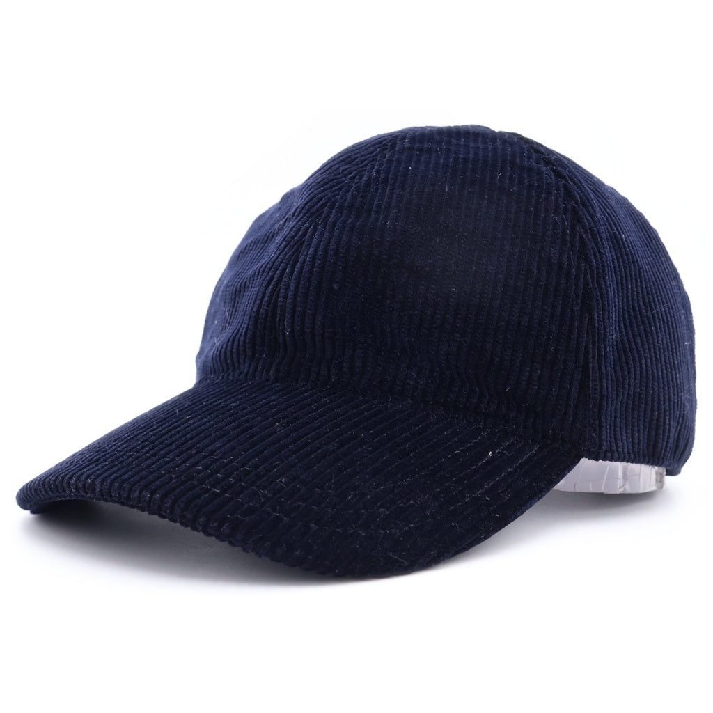 PRADA(プラダ) ベースボールキャップ ネイビー コーデュロイ #L レディース