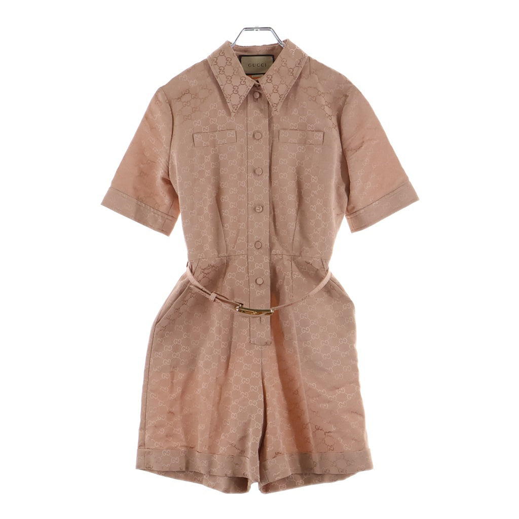 GUCCI(グッチ) オールインワン ピンク シルク #40 691496 レディース