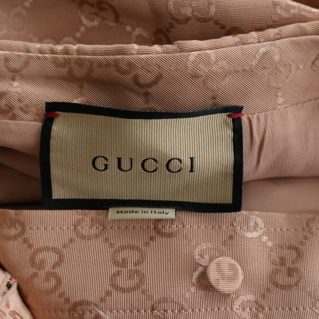 GUCCI(グッチ) オールインワン ピンク シルク #40 691496 レディース