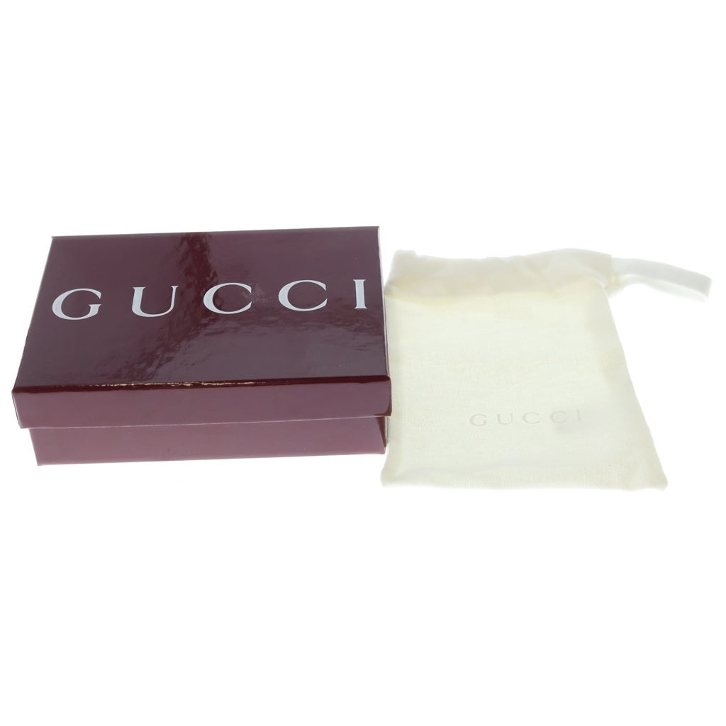 GUCCI(グッチ) GGエンブレム コンパクトウォレット 三つ折り財布 コインケース ベージュ PVC 820692 シルバー金具 レディース
