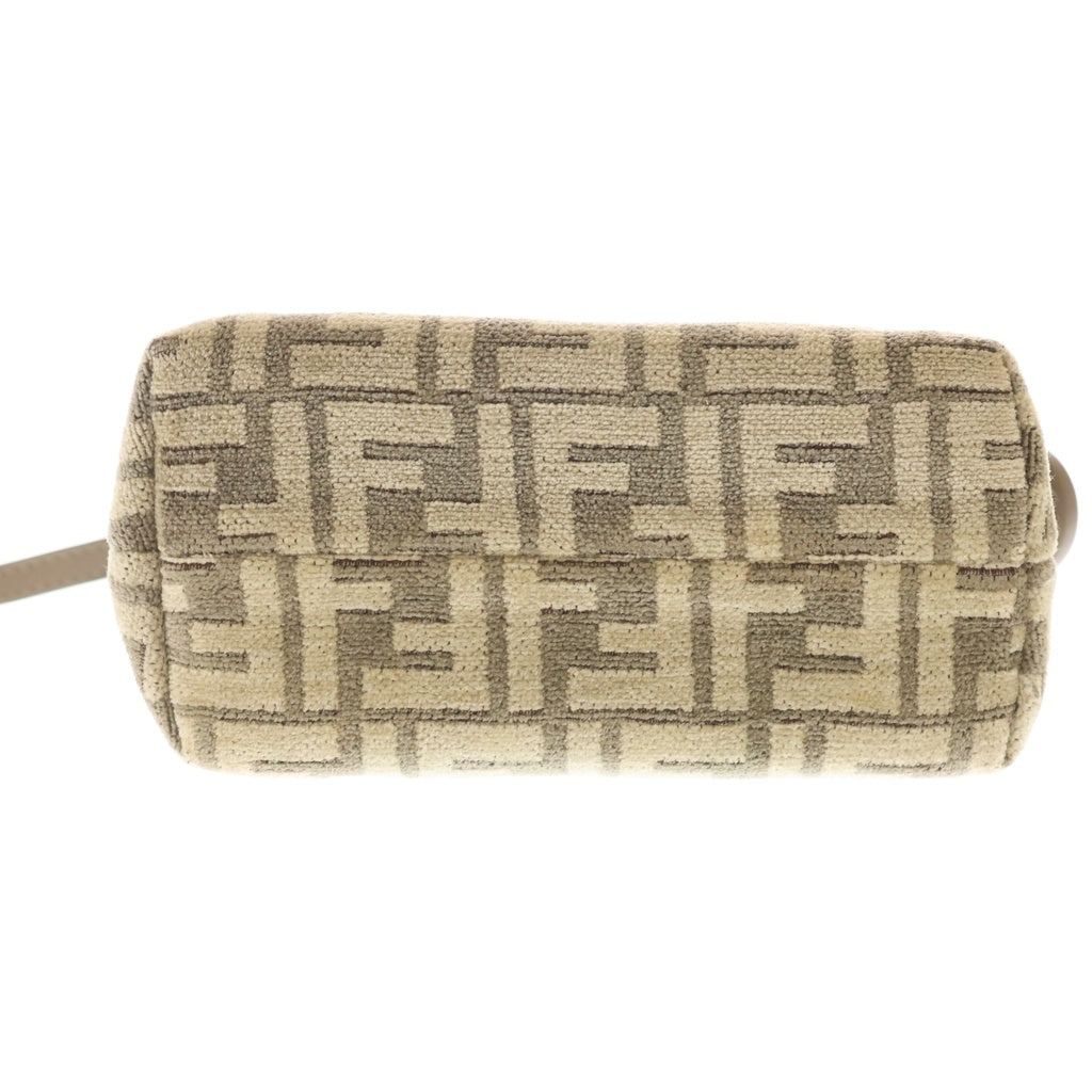 FENDI(フェンディ) ズッカ バイザウェイ ハンド ショルダーバッグ 2WAY ゴールド金具 ベージュ RFID レディース
