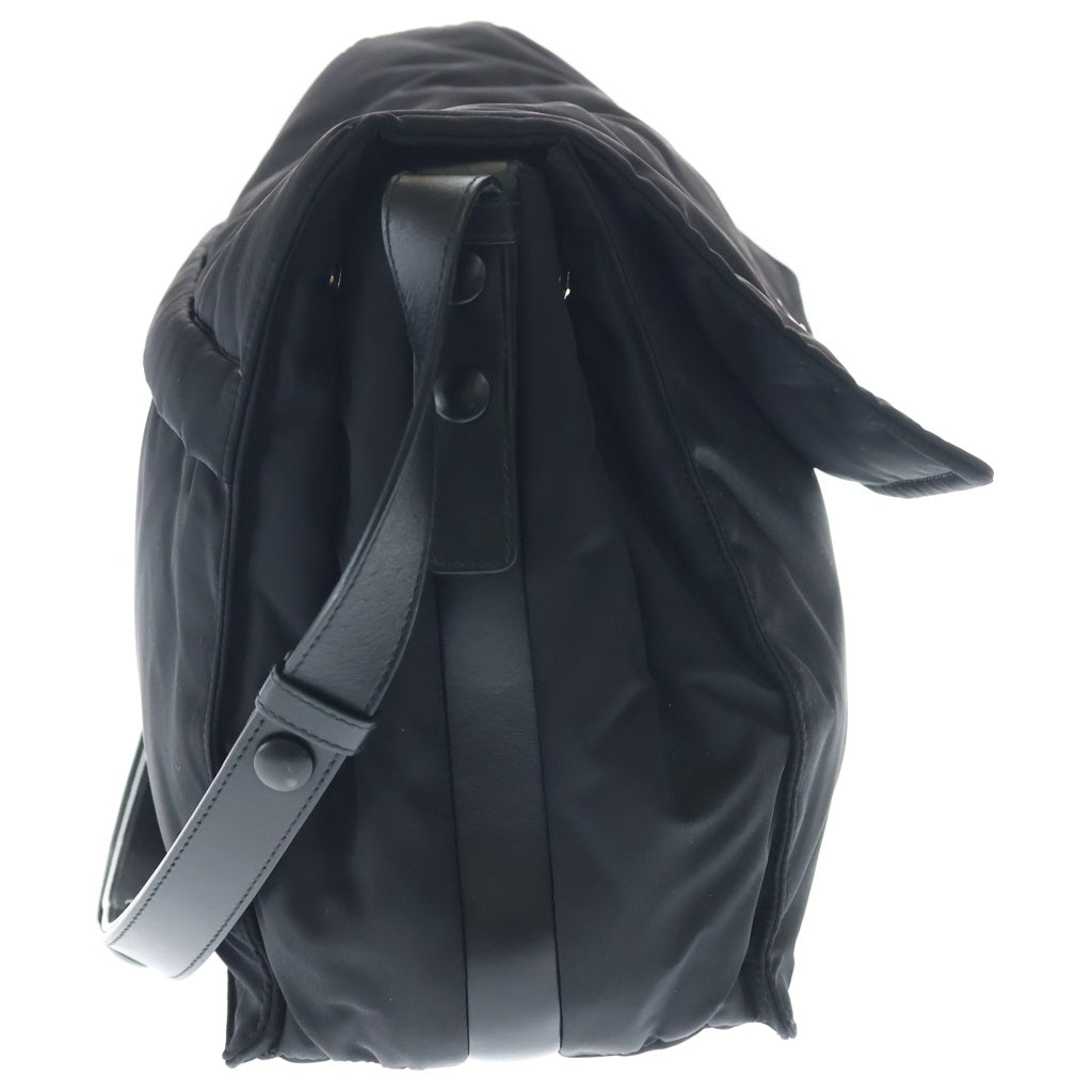 PRADA(プラダ) Re-Nylon ラージ パデッド レザー/ナイロン ショルダーバッグ 1BD256 ブラック レディース