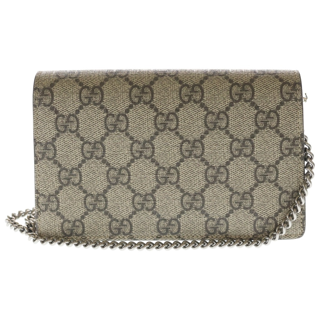 GUCCI(グッチ) GGスプリーム ディオニュソス キャンバス×レザー チェーン ショルダーバッグ 476432 ベージュ レディース