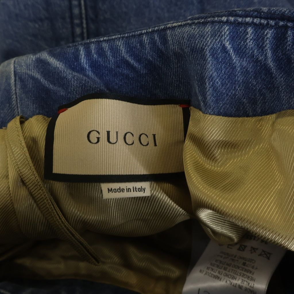 GUCCI(グッチ) デニムスカート インディゴブルー #37 766042 レディース