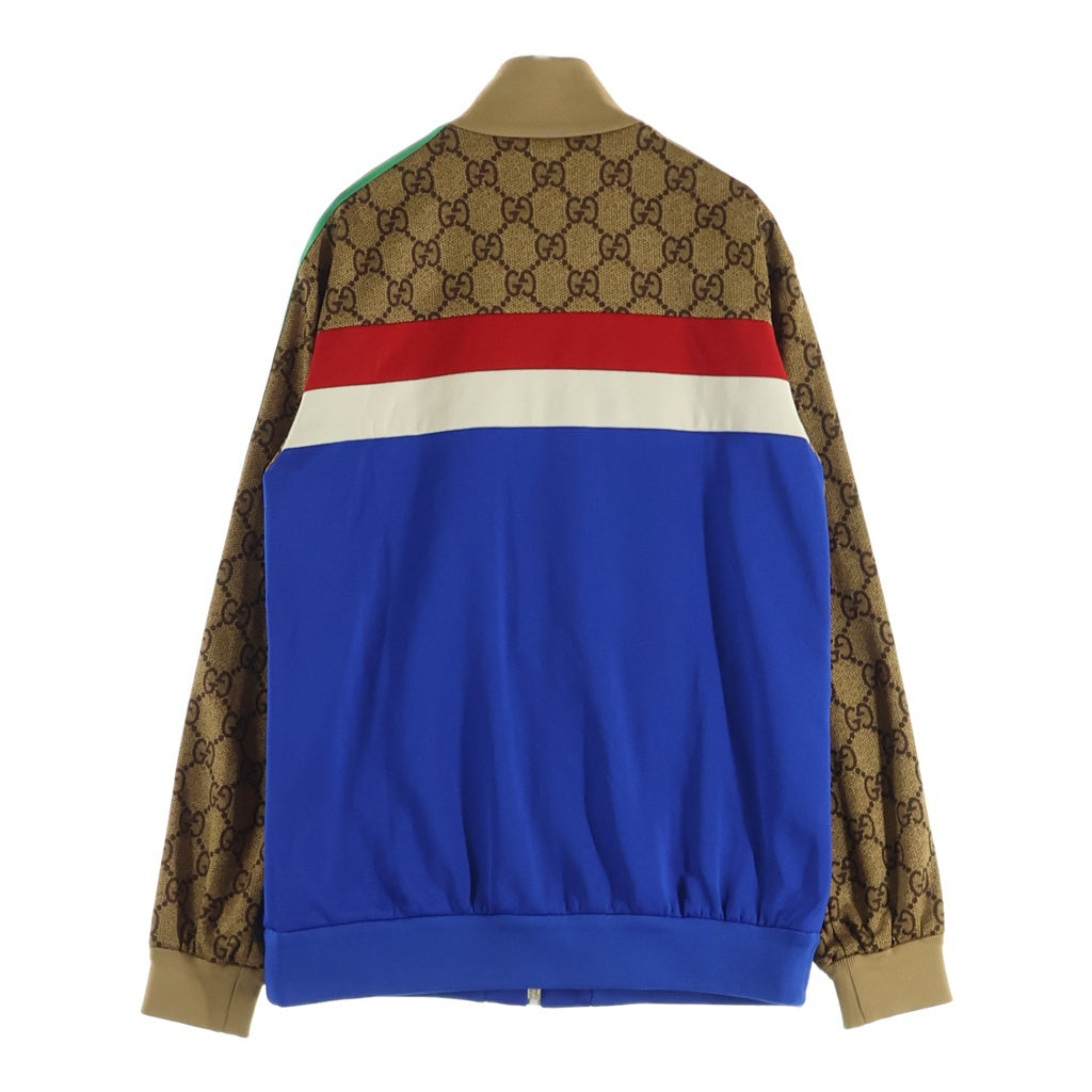 GUCCI(グッチ) GGテクニカルジャージ ベージュ×ブルー #M 526524