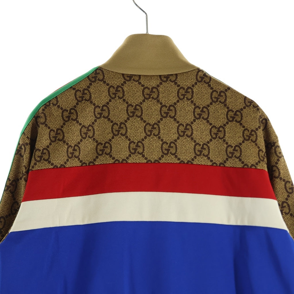 GUCCI(グッチ) GGテクニカルジャージ ベージュ×ブルー #M 526524