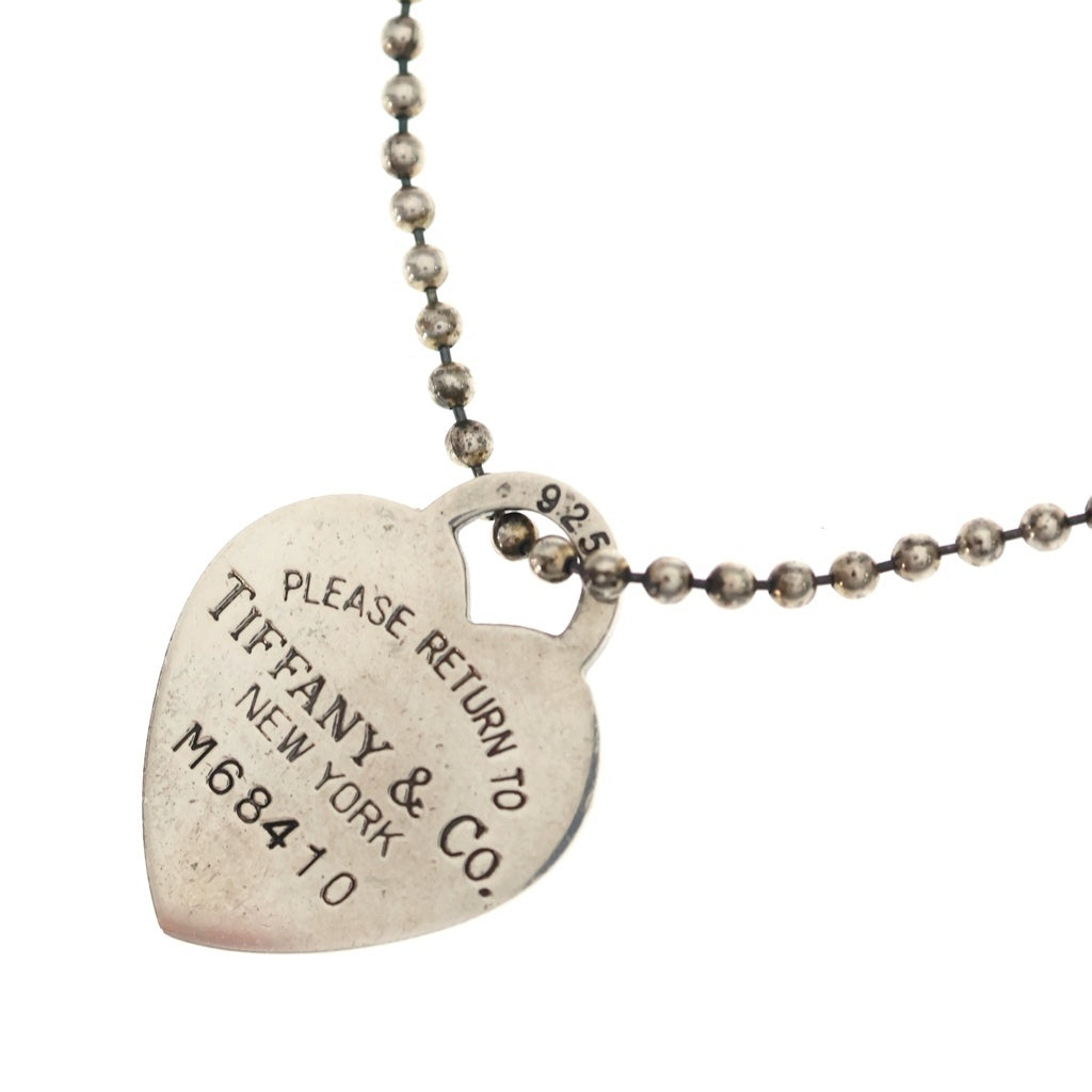 TIFFANY & Co.(ティファニー) リターントゥティファニー ハートタグ ネックレス ペンダント ボールチェーン シルバー SV925 レディース