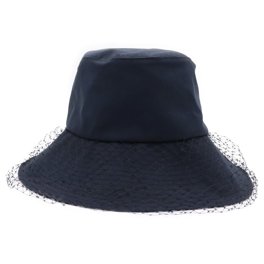 Christian Dior(クリスチャンディオール) TEDDY-D オブリーク バケットハット チュール ポリエステル コットン ブラック 95TDD924G130 レディース