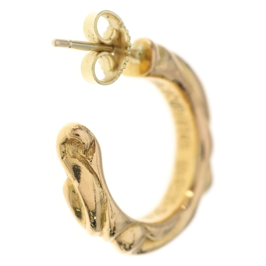 CHROME HEARTS(クロムハーツ) 22K HOOP SCROOL スクロール フープピアス ゴールド