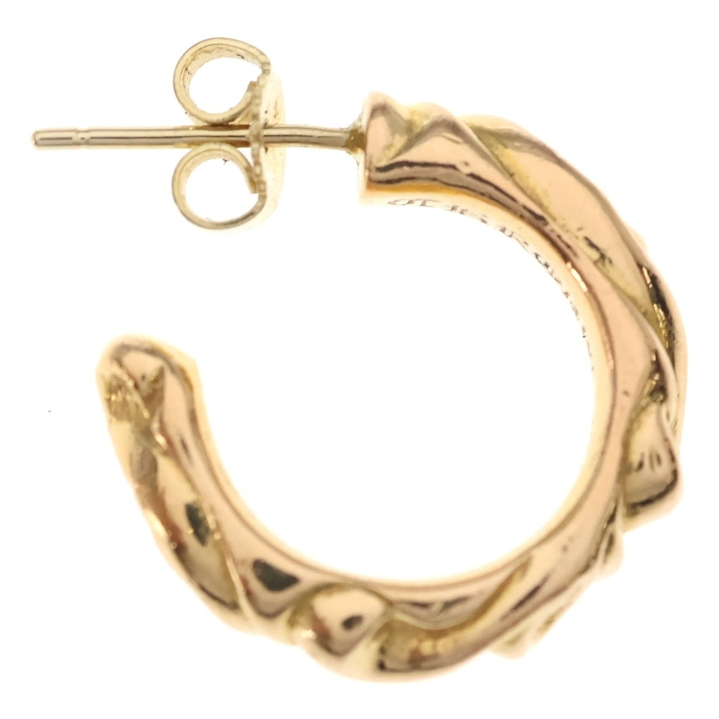 CHROME HEARTS(クロムハーツ) 22K HOOP SCROOL スクロール フープピアス ゴールド