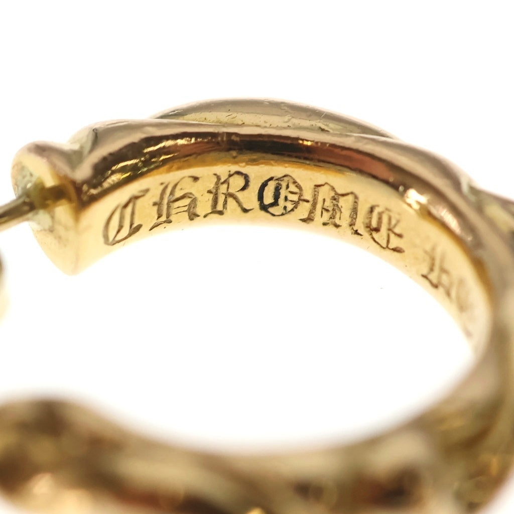 CHROME HEARTS(クロムハーツ) 22K HOOP SCROOL スクロール フープピアス ゴールド