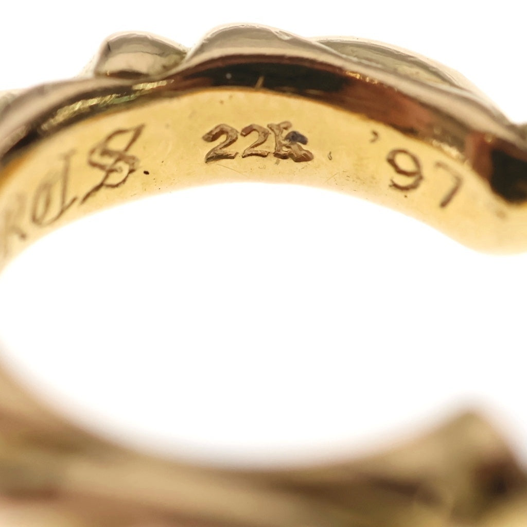 CHROME HEARTS(クロムハーツ) 22K HOOP SCROOL スクロール フープピアス ゴールド