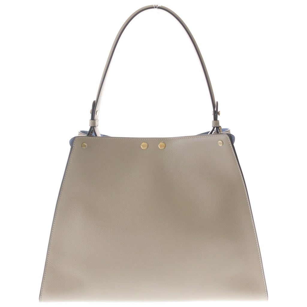 FENDI(フェンディ) ウェイ ミディアム レザー ワンショルダーバッグ ゴールド金具 ベージュ 8BN368 レディース