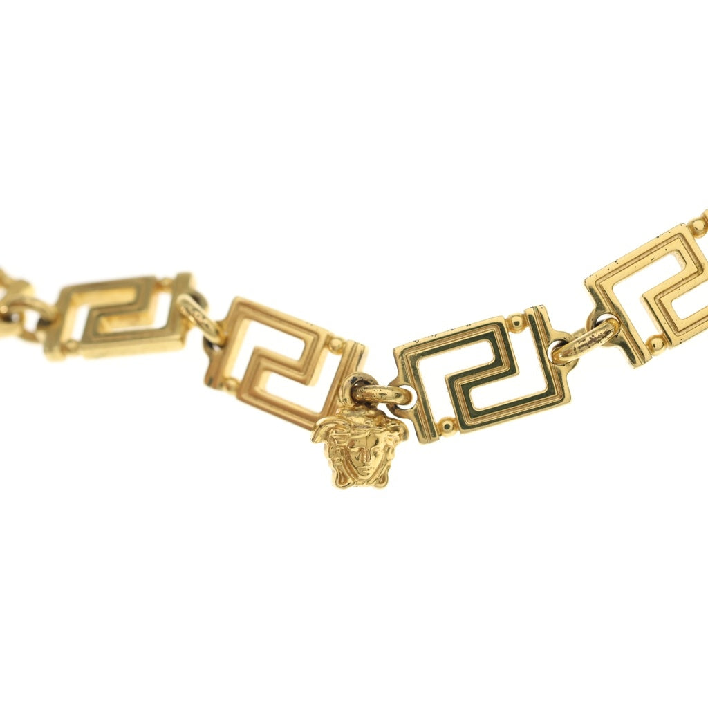 VERSACE(ヴェルサーチ) メデューサ グレカ チェーン GP ネックレス ゴールド