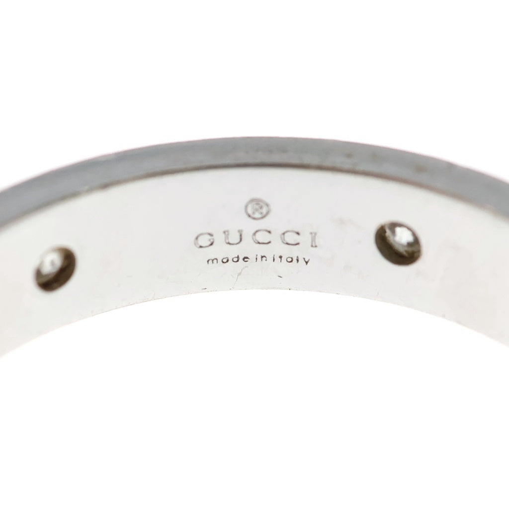 GUCCI(グッチ) アイコン リング 5P ダイヤリング Au750WG ホワイトゴールド #14