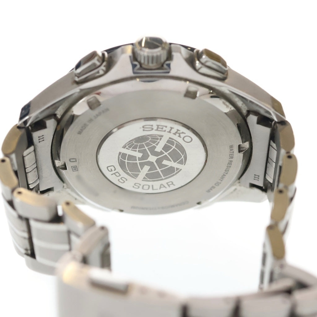 SEIKO(セイコー) アストロン GPS Ti/ソーラー チタン 腕時計 SBXB003 黒文字盤