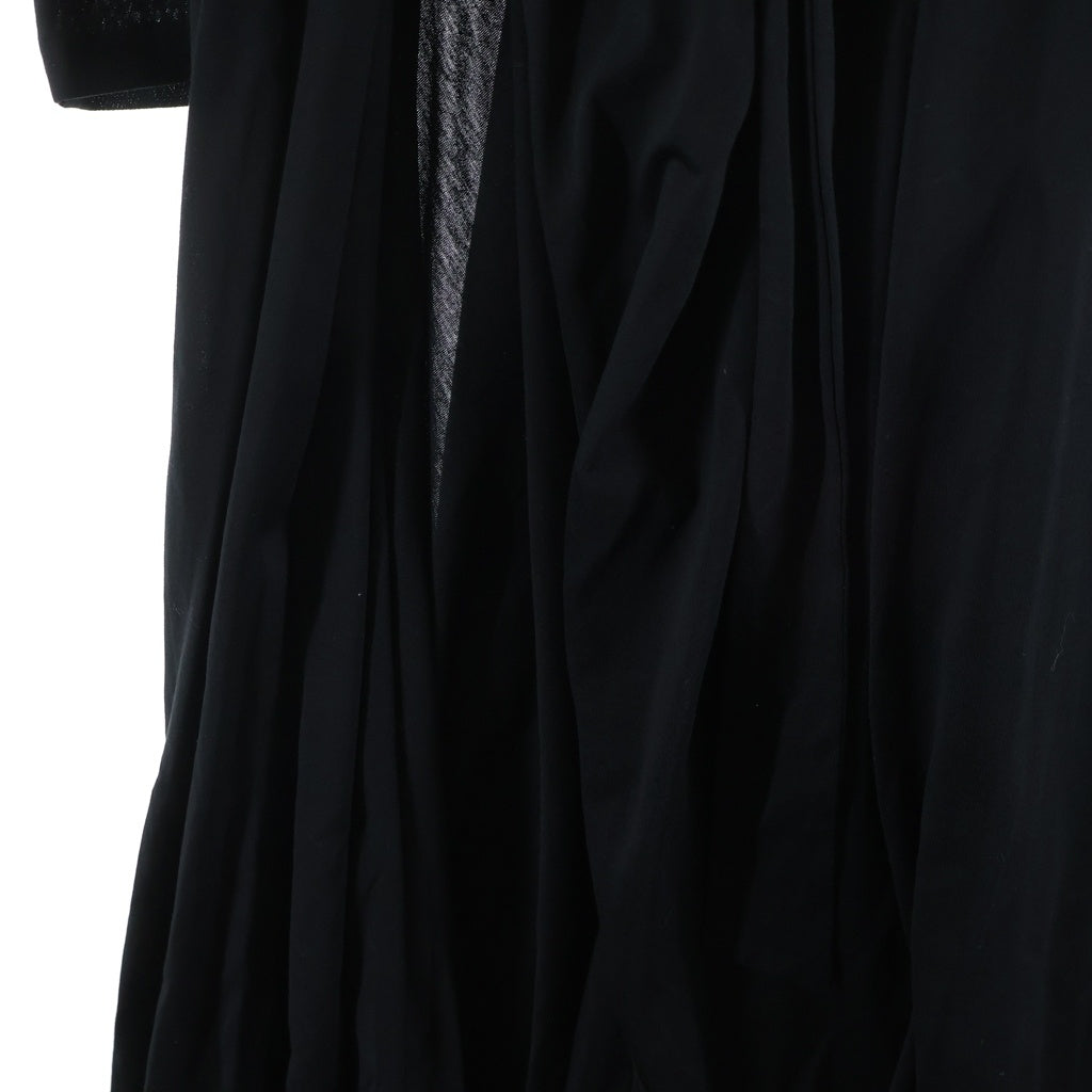 PRADA(プラダ) 19AW ×UNIVERSAL STUDIOS Frankenstein dress フランケンシュタイン ドレス 長袖 ロングワンピース ブラック 34598 レディース
