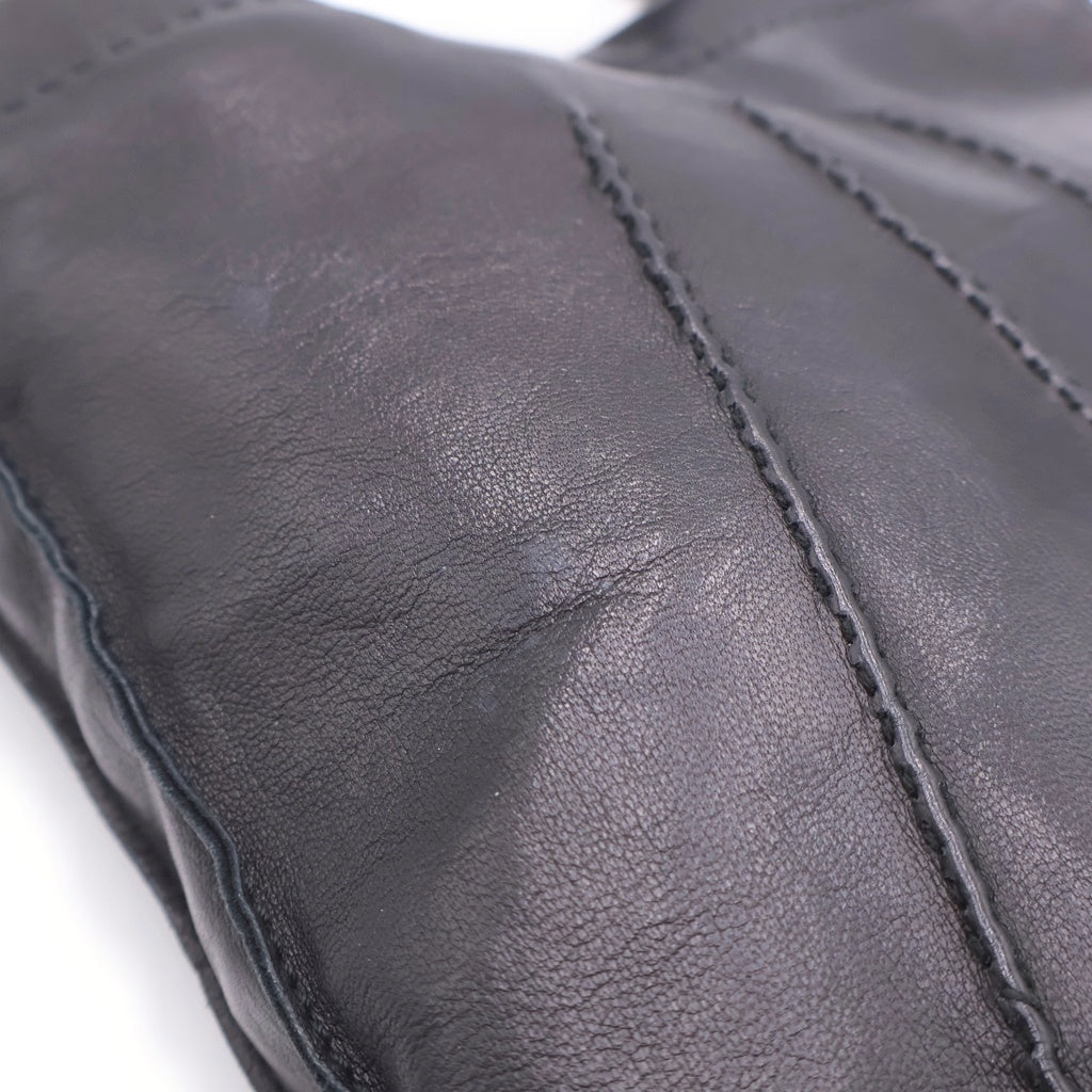 HERMES(エルメス) トゥドゥ レザー シルバー金具 ショルダーバッグ ポシェット ブラック レディース