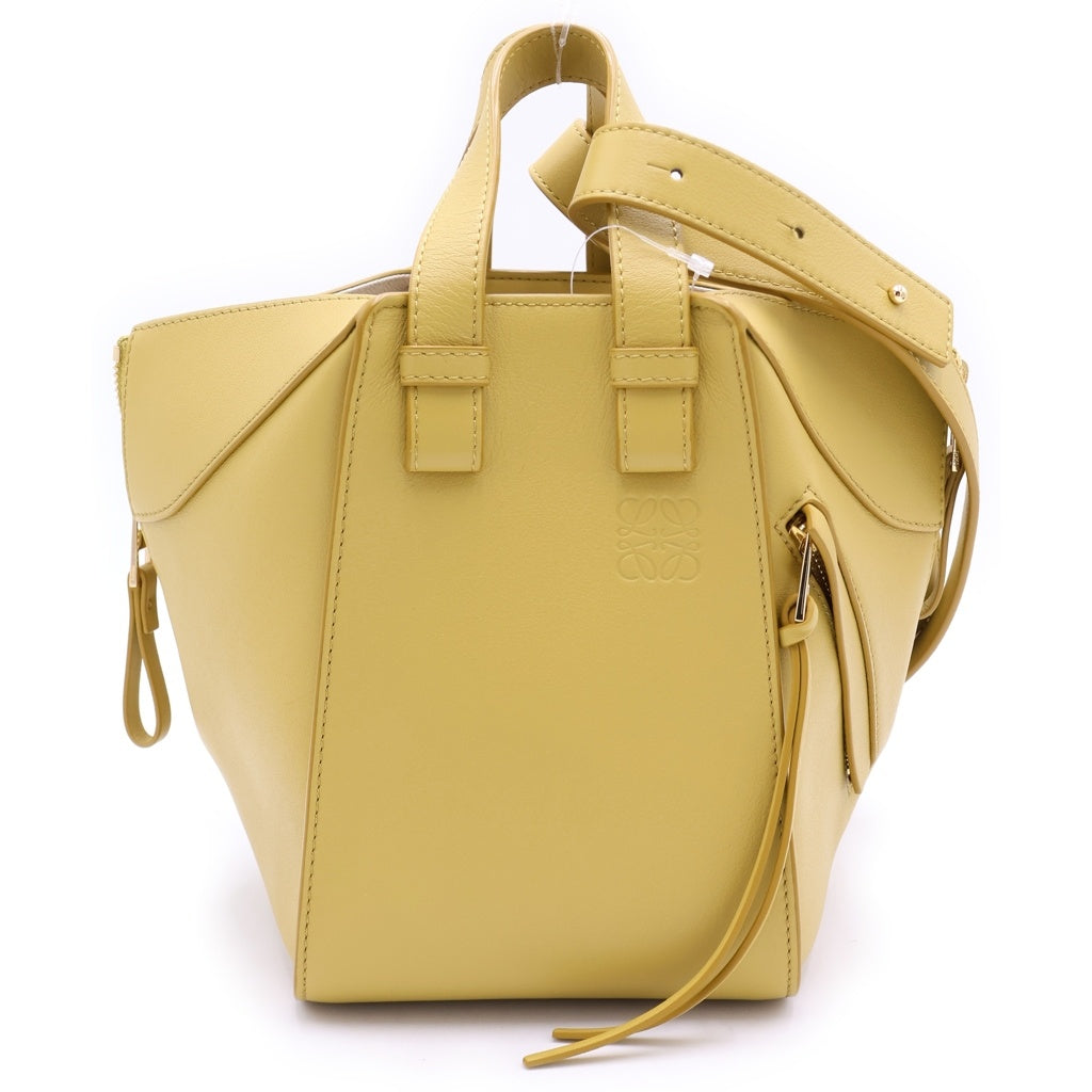 LOEWE(ロエベ) ハンモック ショルダーバッグ ブライトブルオーカー マスタードイエロー レザー ゴールド金具 レディース