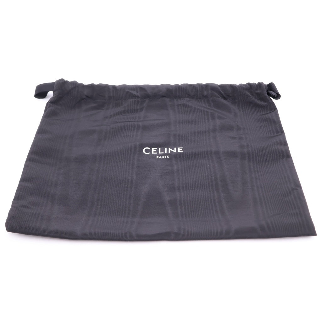 CELINE(セリーヌ) トリオンフ ミディアム メッセンジャーバッグ ブラック PVC レザー ゴールド金具 レディース